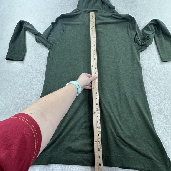 Duluth Dry And Mighty Hoodie Tunic Womens Large Green Wool Lightweight Outdoor - Picture 9 of 11